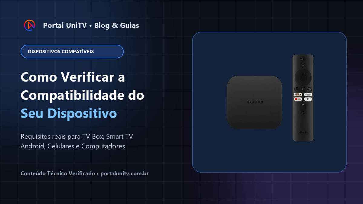 Guia de compatibilidade de dispositivos com o UniTV