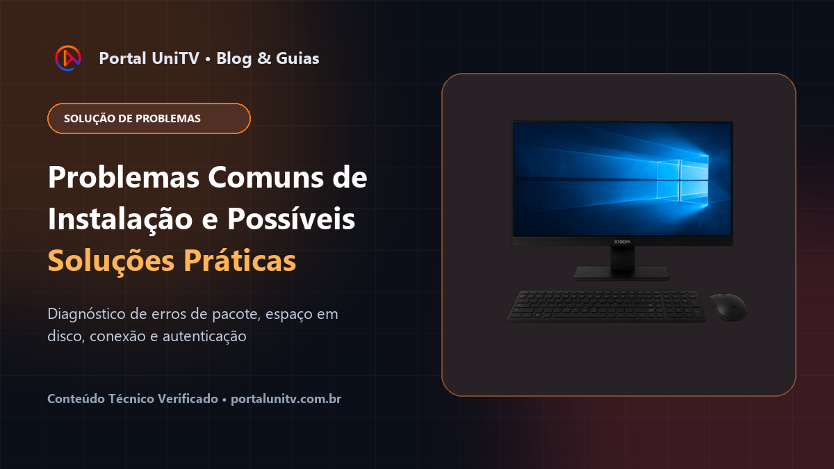 Como resolver problemas de instalação no aplicativo UniTV