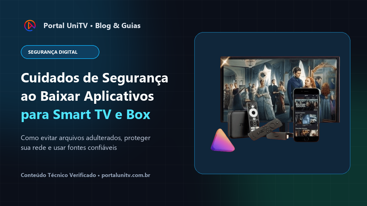 Segurança digital ao baixar aplicativos de TV e fazer UniTV Recarga